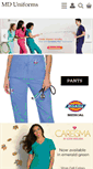 Mobile Screenshot of mduniforms.com