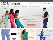 Tablet Screenshot of mduniforms.com
